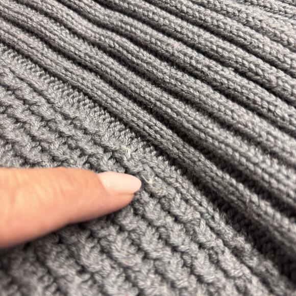 Organic by John Patrick Women's Cardigan Long Line Cashmere Blend Gray Med Shawl - Picture 10 of 11